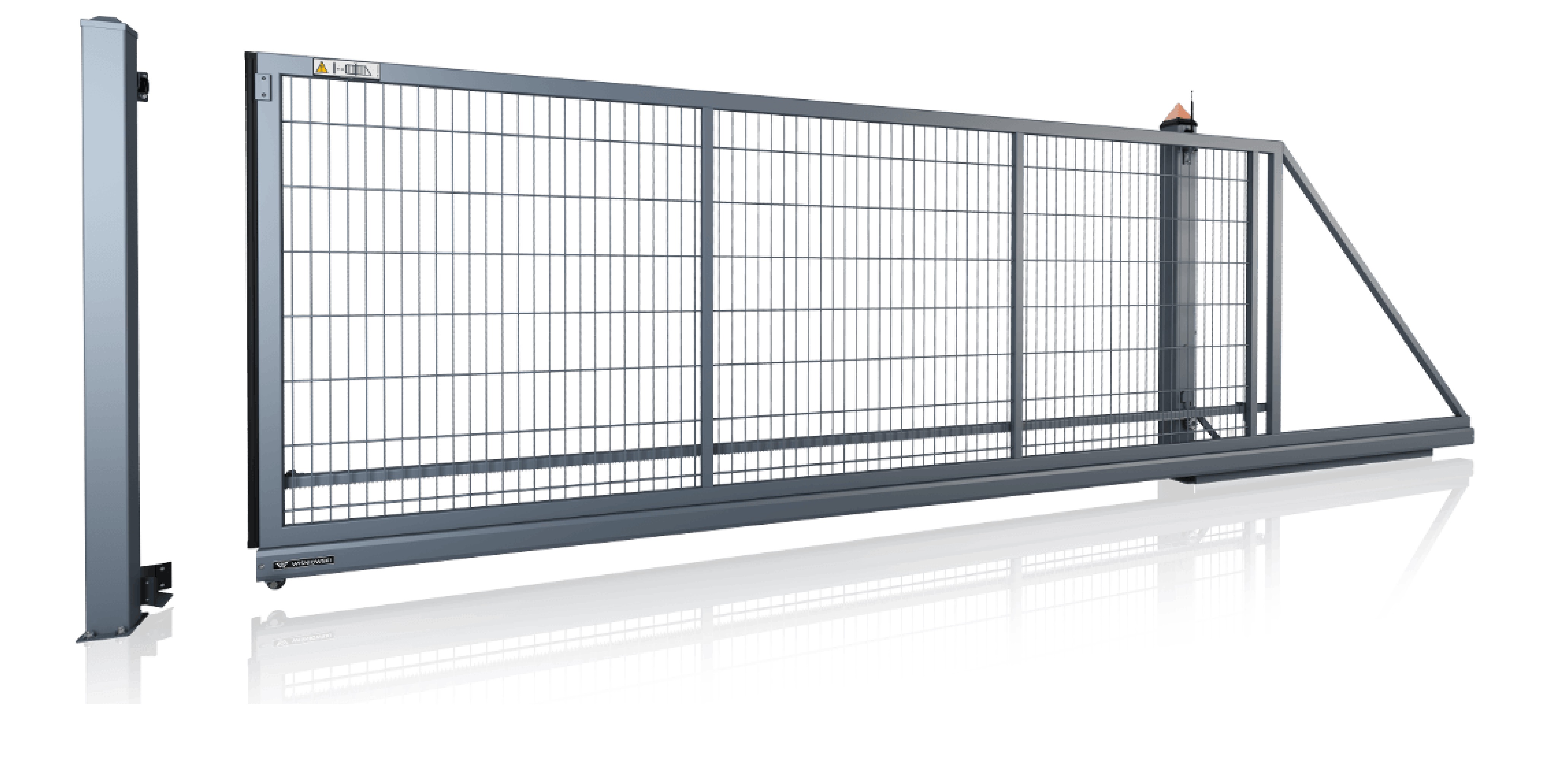 Doppelstabmatten Schiebetor elektrisch